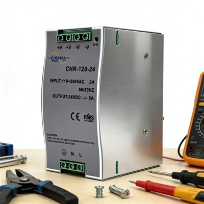 مصدر طاقة للسكك الحديدية 120 وات DIN 24V 5A